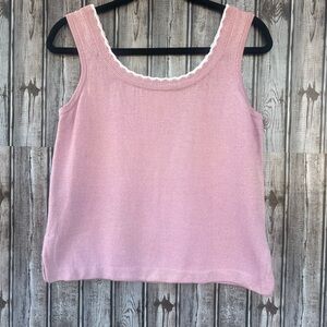 ST JOHN Collection Pink Knit Top‎ size S